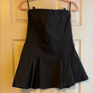 Grey Strapless Dress